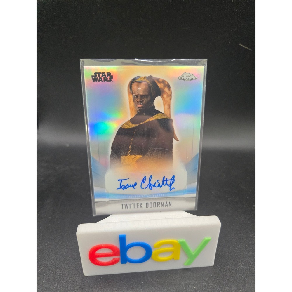Topps Chrome Star Wars Isaac Singleton Jr Twi'lek Doorman Autograph Card A-IS